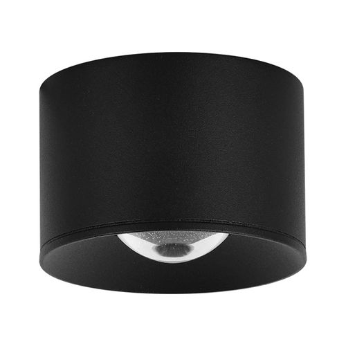 LED-Außen-Deckenspot S131, Ø 8 cm, sandschwarz