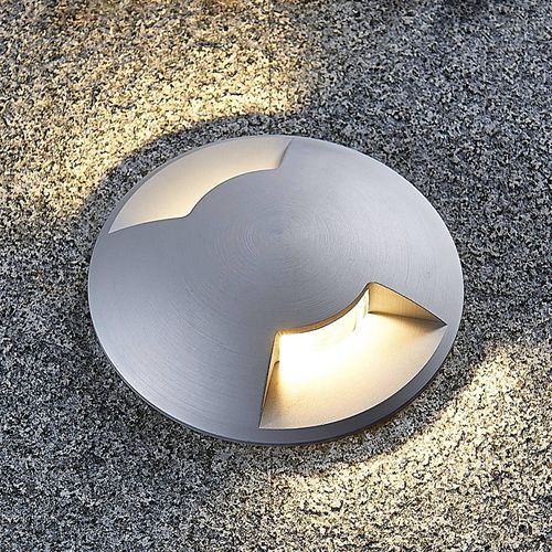 Lucande Bodeneinbauleuchte Milara, 2 Lichtaustritte, GU10