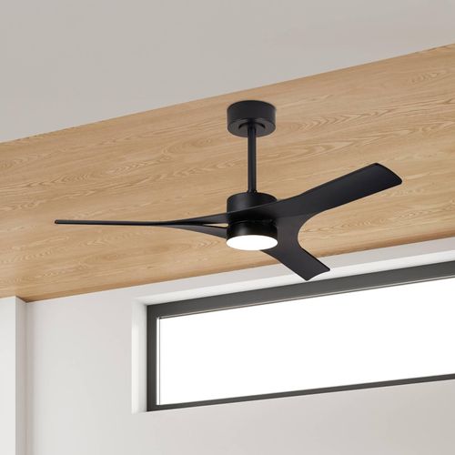 LED-Deckenventilator Thai schwarz DC-Motor leise Ø 122cm CCT
