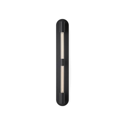 Wandleuchte Liberty Double, schwarz, 2-flammig, Höhe 83 cm
