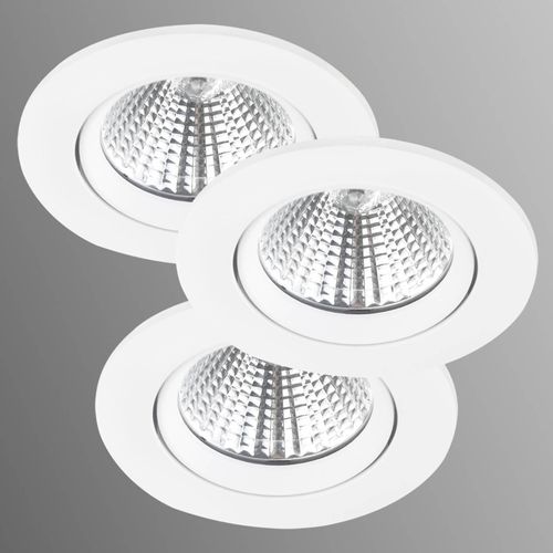 LED-Deckeneinbauspot Freemont 2.700K 3er, weiß