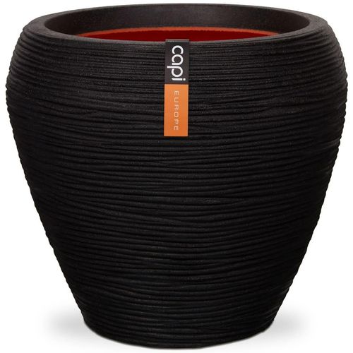 Capi Blumenkübel Nature Rib Konisch Kblr362 Schwarz