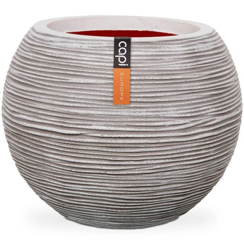 Capi Blumentopf Nature Rib Kugel Kofi271 Elfenbein | Größe: 40 x 32 cm