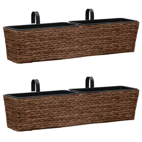 Blumenkasten 2 Stk. Wasserhyazinthe | Farbe: Braun