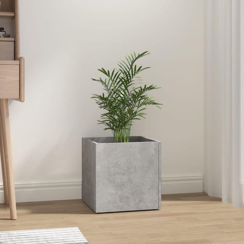 Pflanzgefäß 40X40X40 Cm Holzwerkstoff | Farbe: Betongrau
