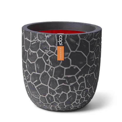 Capi Blumentopf Clay | Farbe: Anthrazit | Größe: 43 x 41 cm