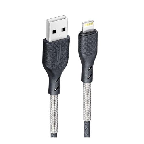 Carbon Ladekabel USB A zu iPhone-Anschluss 8-polig 2,4A CB