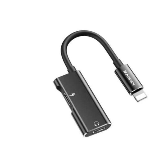 2in1 Adapter 3.5mm Jack + Ladeadapter kompatibel mit iOS 2.4A