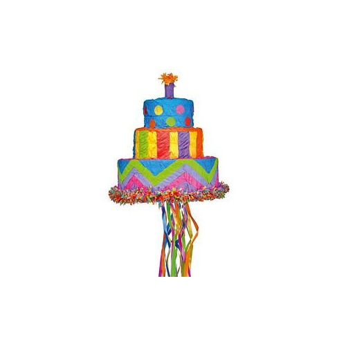 amscan® Piñata mehrfarbig Geburtstagstorte