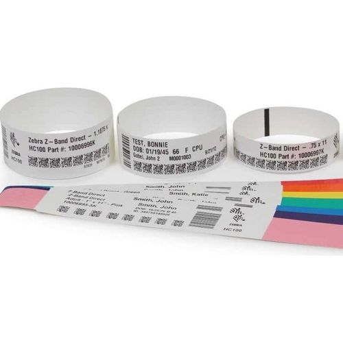 Zebra Z-Band Direct 10006999K PP-Etiketten Schwarz/Weiß Thermo