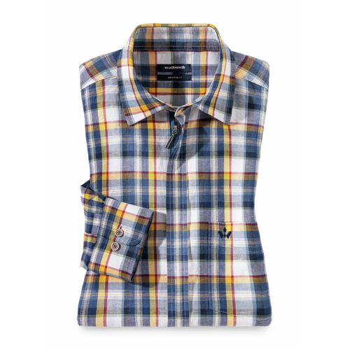 Leinen-Mix Hemd Zip & Go