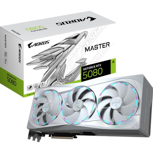Gigabyte RTX5080 AORUS Master ICE 16GB GDDR7 HDMI 3xDP