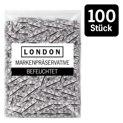 Kondome „LONDON Q600 feucht“ mit Beschichtung auf Silikonbasis