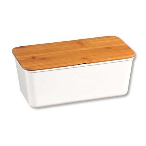 Brotbox, aus Melamin, weiß, FSC
