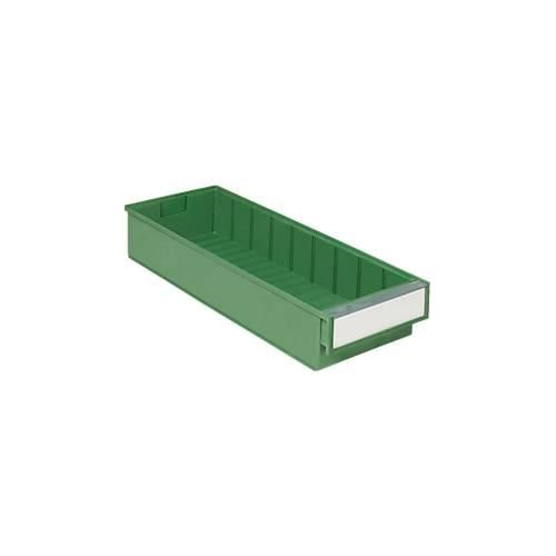 Schubladenbox TRESTON BiOX 5020, 5,3 l, temperatur- & chemiebeständig, Etikett & Schutzschild, B 186 x T 500 x T 82 mm, Biokunststoff, grün