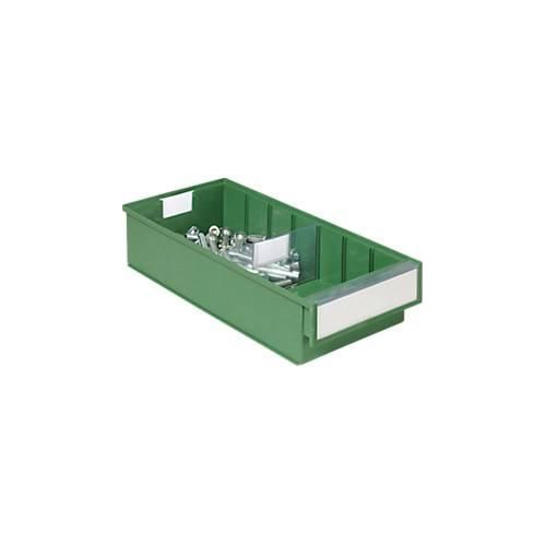 Schubladenbox TRESTON BiOX 4020, 4,2 l, temperatur- & chemiebeständig, Etikett & Schutzschild, B 186 x T 400 x H 82 mm, Biokunststoff, grün