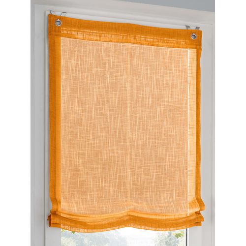 Raffrollo HEINE HOME Gr. 2, gelb (curry), B:60cm H:130cm, Raffrollos