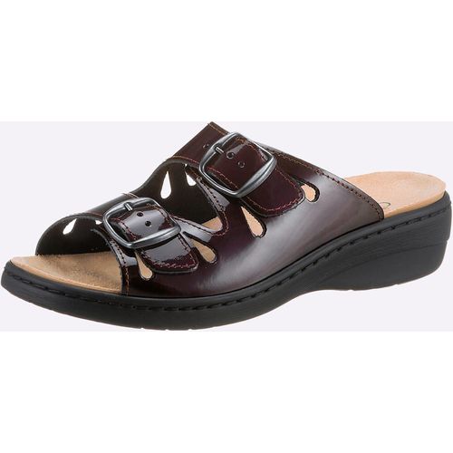 Pantolette CLASSIC, Damen, Gr. 38, rot (bordeaux), Lackleder, Schuhe