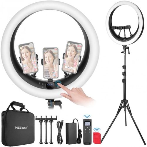 NEEWER RP19H 19“ Bi-Color LED Ringlicht inkl. Stativ