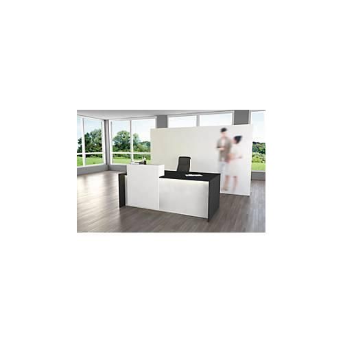 Theke weiß/anthrazit, B 1800 x T 920 x H 1100 mm