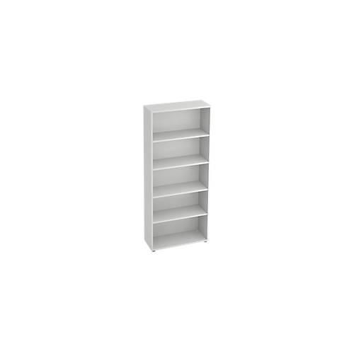 Regal für Anbauwand TARA, 5 Ordnerhöhen, stapelbar, B 800 x T 330 x H 1880 mm, lichtgrau