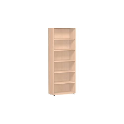 Regal PALENQUE, 6 OH, B 800 x T 400 x H 2160 mm, Buche-Dekor