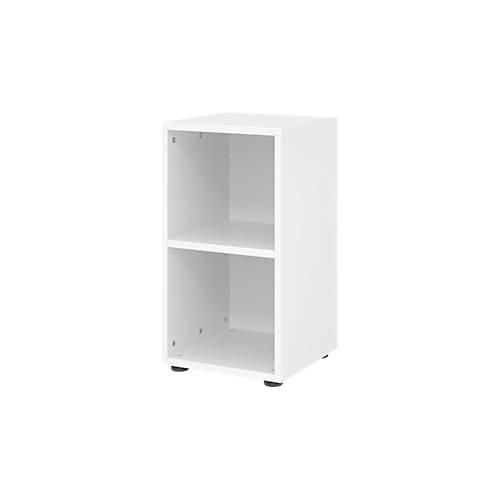 Regale Breno, 2 OH, 28 kg je Boden, B 400 x T 400 x H 748 mm, Spanplatte, weiß