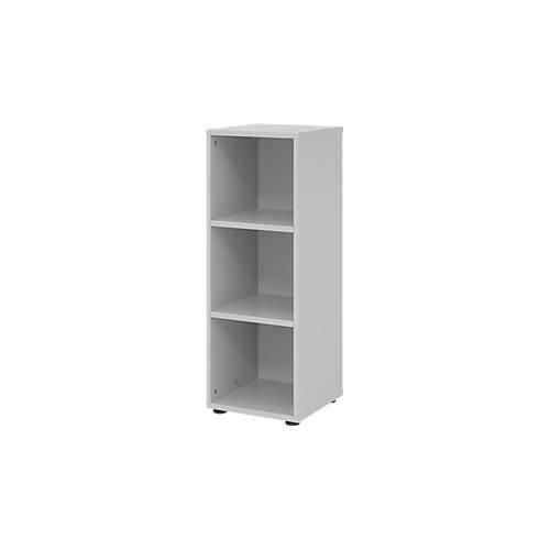 Regale Breno, 3 OH, 28 kg je Boden, B 400 x T 400 x H 1100 mm, Spanplatte, lichtgrau