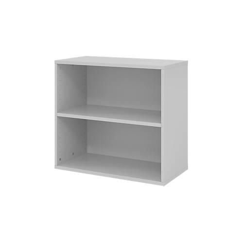 Regale Breno, 2 OH, 28 kg je Boden, B 800 x T 400 x H 748 mm, Spanplatte, lichtgrau