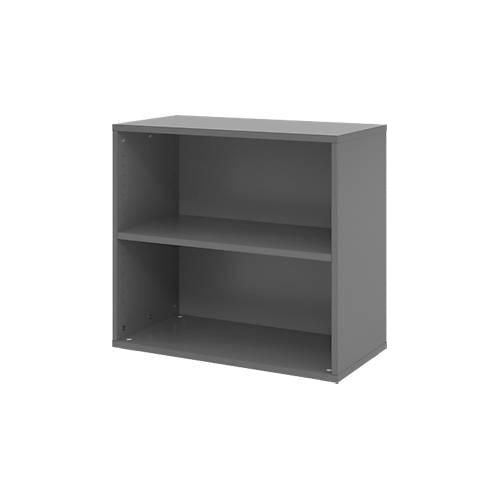 Regale Breno, 2 OH, 28 kg je Boden, B 800 x T 400 x H 748 mm, Spanplatte, graphit