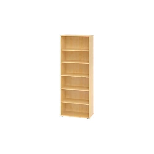 Regale Breno, 6 OH, 28 kg je Boden, B 800 x T 400 x H 2156 mm, Spanplatte, Ahorn