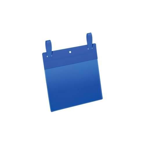 Dokumententaschen mit Lasche, B 210 x H 148 mm (A5 quer), 50 Stück, blau