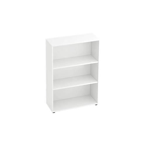 Regal für Anbauwand TARA, 3 Ordnerhöhen, stapelbar, B 800 x T 330 x H 1144 mm, weiß