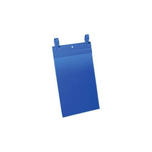 Dokumententaschen mit Lasche, B 210 x H 297 mm (A5 hoch), 50 Stück, blau