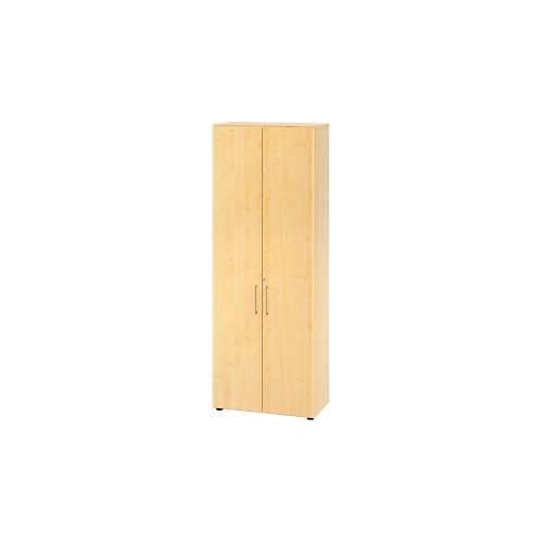 Schränke Breno, 6 OH, abschließbar, 28 kg je Boden, B 800 x T 420 x H 2156 mm, Ahorn/Ahorn