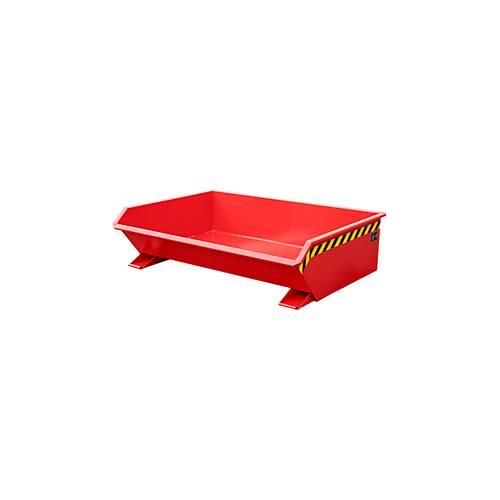 Kipp-Behälter Bauer Mini Typ MGU 610, besonders niedrige Bauhöhe, rot