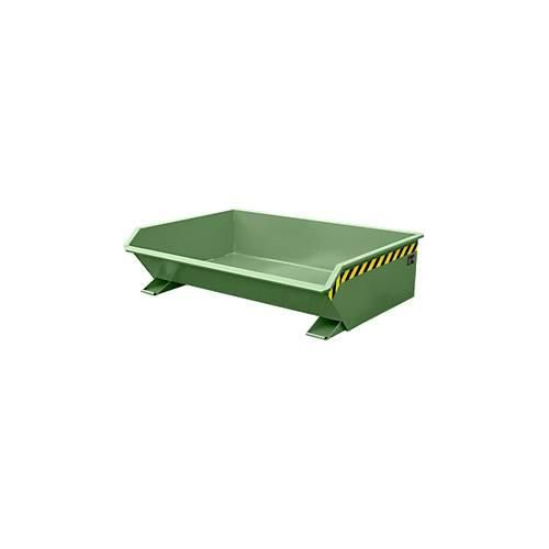 Kipp-Behälter Bauer Mini Typ MGU 610, besonders niedrige Bauhöhe, grün