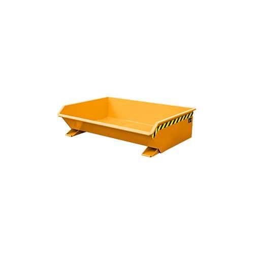 Kipp-Behälter Bauer Mini Typ MGU 610, besonders niedrige Bauhöhe, orange