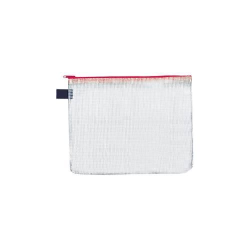 Reißverschluss-Sammelbeutel, für Format DIN B6, B 230 x H 183 mm, rot, 10 Stück