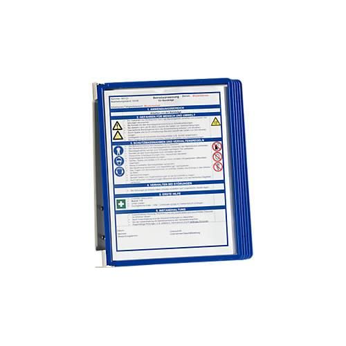 Vario Wall 5 Wandhalter-SET ink. Sichttafeln, blau