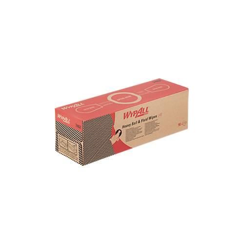WypAll® L40 Wischtücher, 1-lagig, L 246 x B 406 mm, Papier, weiß, 9 Zupfboxen mit jeweils 90 Tüchern