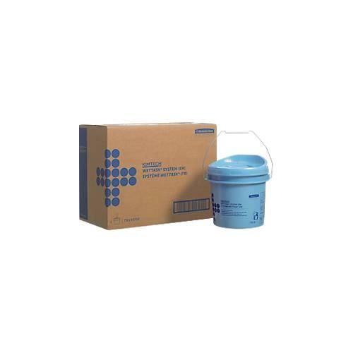 Wischtuch Spendereimer Kimtech® Wettask™, für Rollen, luftdicht, 4 Stück, blau