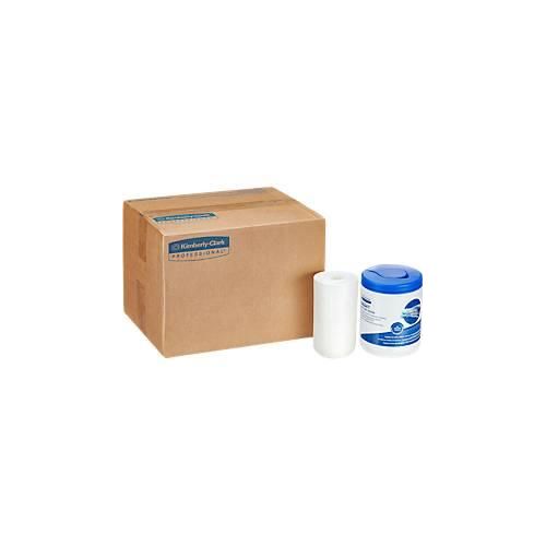 Spendereimer Kimberly Clark Kimtech® Wettask™, für Rollenwischtücher, 2 Stück, L 323 x B 330 x H 330 mm, Kunststoff, blau