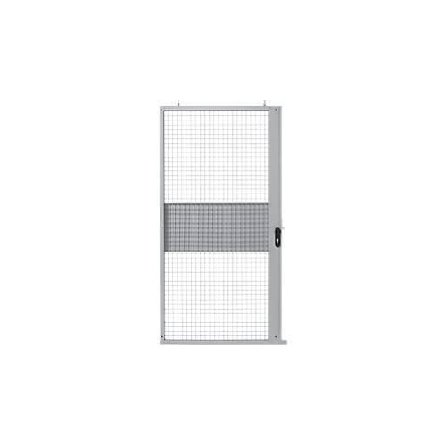 Schiebetür, für Gittertrennwandsystem, B 1110 x H 2110 mm, hellsilber