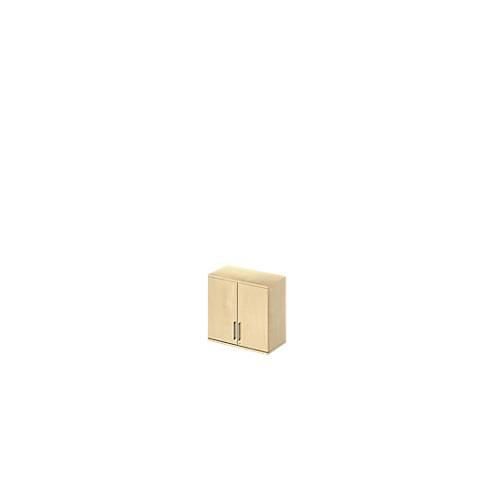Schäfer Shop Genius Aufsatzschrank TETRIS WOOD, 2 OH, B 800 mm, abschließbar, Ahorn-Dekor