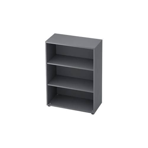 Regal TOPAS LINE, 3 Ordnerhöhen, B 800 mm, graphit