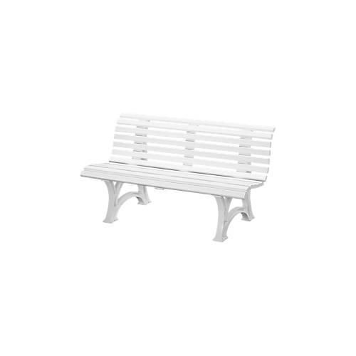 Parkbank, 3-Sitzer, L 1500 mm, weiß