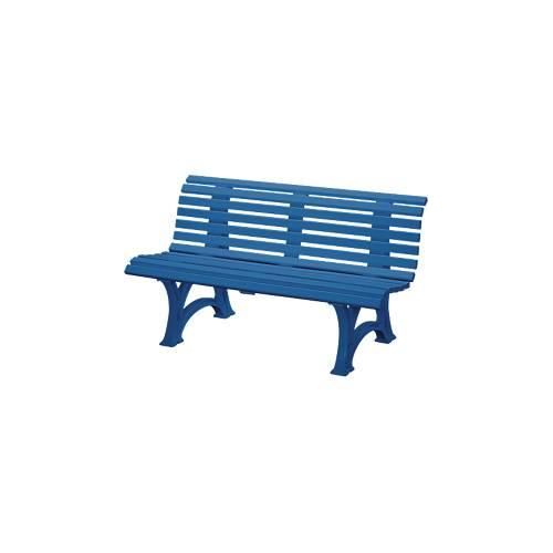 Parkbank, 3-Sitzer, L 1500 mm, blau