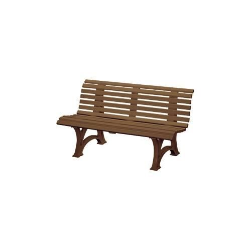 Parkbank, 3-Sitzer, L 1500 mm, braun
