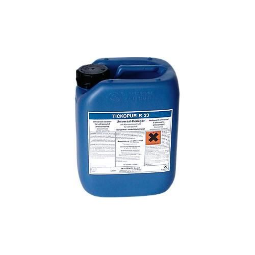 Ultraschall-Reinigungskonzentrat TICKOPUR R 33, mild-alkalisch, mit Korrosionsschutz, Kanister 5 l